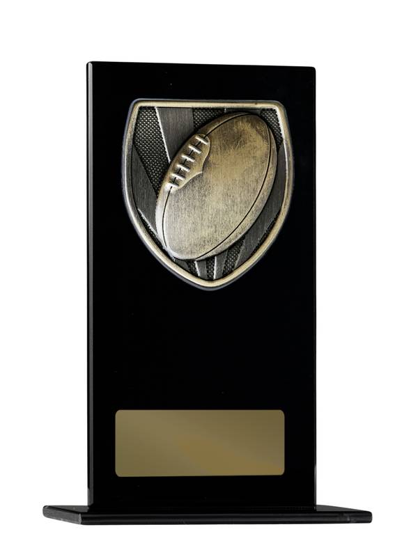Aussie Rules Glass Trophy 200mm