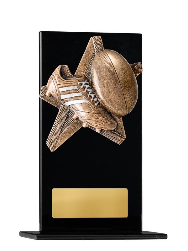 Rugby Glass Trophy 200mm