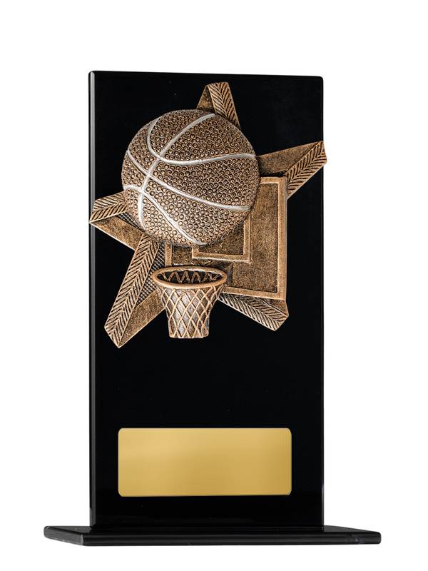 Basketball Glass Trophy 200mm