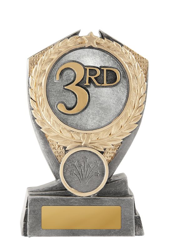 3rd Place Achievement Trophy 125mm
