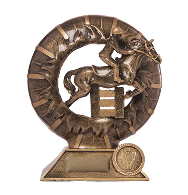3D Break thru Showjumping Horse Trophy 120mm