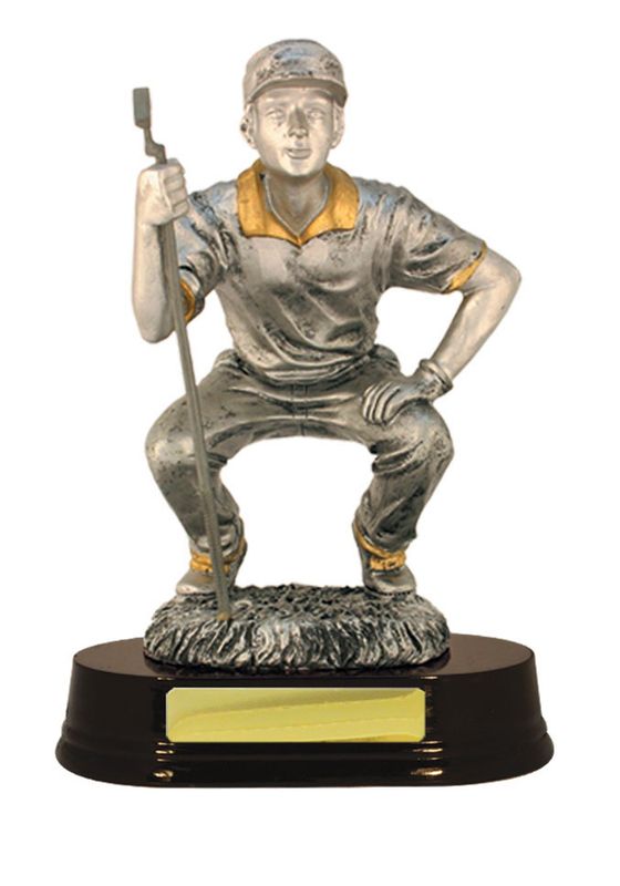 Golf Fig. Male on Base Trophy 195mm